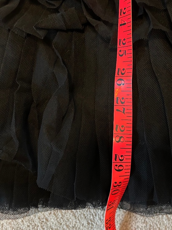 Alice + Olivia Tulle and sequins cocktail dress black silver sz XS - Picture 9 of 9